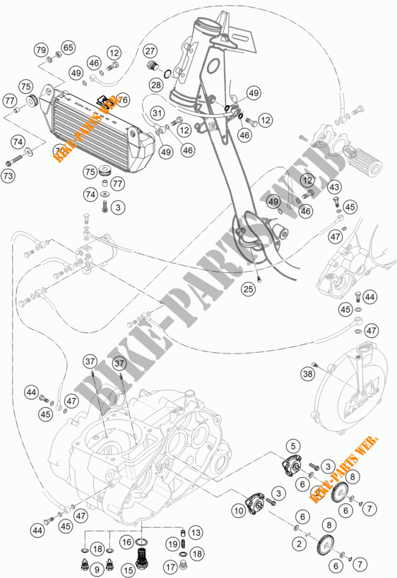 POMPE A HUILE pour KTM 450 RALLY FACTORY REPLICA de 2005