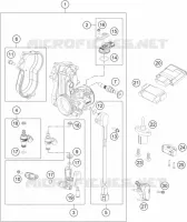 BOITIER PAPILLON INJECTION pour KTM 450 RALLY FACTORY REPLICA de 2016