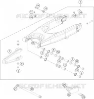 BRAS OSCILLANT  pour KTM 450 RALLY FACTORY REPLICA de 2016