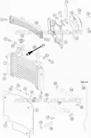 CIRCUIT DE REFROIDISSEMENT pour KTM 450 RALLY FACTORY REPLICA de 2016