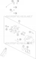 ETRIER DE FREIN AR pour KTM 450 RALLY FACTORY REPLICA de 2016