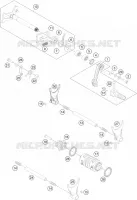 MECANISME DE SELECTION DE VITESSES pour KTM 450 RALLY FACTORY REPLICA de 2016