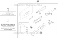 TROUSSE A OUTILS / MANUELS / OPTIONS pour KTM 450 RALLY FACTORY REPLICA de 2016