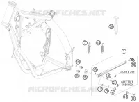 BEQUILLE LATERALE / CENTRALE pour KTM 530 EXC-R SIX DAYS de 2008