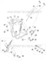 CADRE pour KTM 530 EXC-R SIX DAYS de 2008