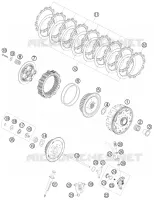 EMBRAYAGE pour KTM 530 EXC-R SIX DAYS de 2008