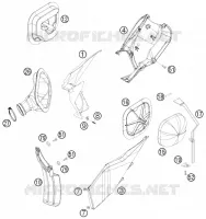 FILTRE A AIR pour KTM 530 EXC-R SIX DAYS de 2008