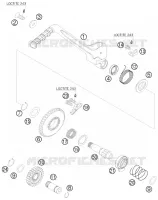 KICK pour KTM 530 EXC-R SIX DAYS de 2008