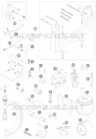 OUTILLAGE SPECIFIQUE (MOTEUR) pour KTM 530 EXC-R SIX DAYS de 2008