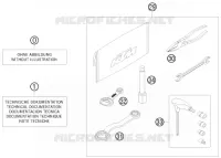 TROUSSE A OUTILS / MANUELS / OPTIONS pour KTM 530 EXC-R SIX DAYS de 2008