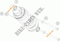 AMORTISSEUR pour KTM RC 390 WHITE ABS de 2015