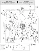 CARBURATEUR pour KTM 530 EXC de 2009