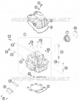 CULASSE pour KTM 530 EXC de 2009