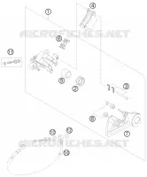 ETRIER DE FREIN AR pour KTM 530 EXC de 2009
