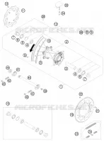 ROUE ARRIERE pour KTM 530 EXC de 2009