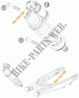 AMORTISSEUR pour KTM 530 EXC de 2009