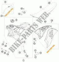 RESERVOIR / SELLE pour KTM 530 EXC de 2009