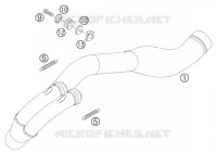 ECHAPPEMENT pour KTM 525 EXC-G RACING de 2006