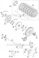 EMBRAYAGE pour KTM 525 EXC-G RACING de 2006