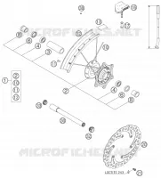 ROUE AVANT pour KTM 525 EXC-G RACING de 2006