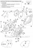 CARTER MOTEUR pour KTM 525 EXC FACTORY RACING de 2007