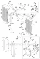CIRCUIT DE REFROIDISSEMENT pour KTM 525 EXC FACTORY RACING de 2007