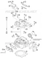 CULASSE pour KTM 525 EXC FACTORY RACING de 2007