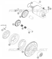 DEMARREUR ELECTRIQUE pour KTM 525 EXC FACTORY RACING de 2007