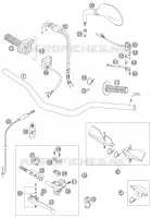 GUIDON / COMMANDES pour KTM 525 EXC FACTORY RACING de 2007