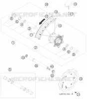 ROUE AVANT pour KTM 525 EXC FACTORY RACING de 2007
