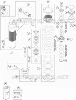 AMORTISSEUR (PIECES) pour KTM 500 EXC-F de 2018
