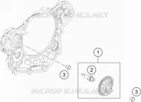 ARBRE D'EQUILIBRAGE pour KTM 500 EXC-F de 2018