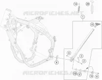 BEQUILLE LATERALE / CENTRALE pour KTM 500 EXC-F de 2018