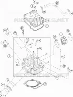CULASSE pour KTM 500 EXC-F de 2018