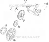 DEMARREUR ELECTRIQUE pour KTM 500 EXC-F de 2018