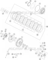 EMBRAYAGE pour KTM 500 EXC-F de 2018