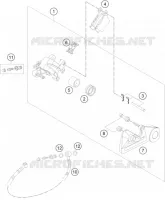 ETRIER DE FREIN AR pour KTM 500 EXC-F de 2018