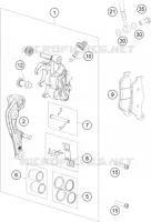 ETRIER DE FREIN AVANT pour KTM 500 EXC-F de 2018