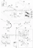 GUIDON / COMMANDES pour KTM 500 EXC-F de 2018