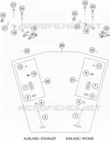 SOUPAPES pour KTM 500 EXC-F de 2018
