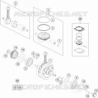 VILEBREQUIN / PISTON pour KTM 500 EXC-F de 2018