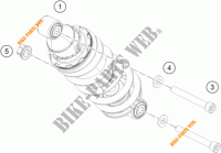 AMORTISSEUR pour KTM RC 390 WHITE ABS de 2015