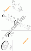 DEMARREUR ELECTRIQUE pour KTM RC 390 WHITE ABS de 2015