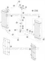CIRCUIT DE REFROIDISSEMENT pour KTM 300 EXC FACTORY EDITION de 2011
