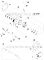 ROUE ARRIERE pour KTM 300 EXC FACTORY EDITION de 2011
