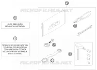 TROUSSE A OUTILS / MANUELS / OPTIONS pour KTM 300 EXC FACTORY EDITION de 2011