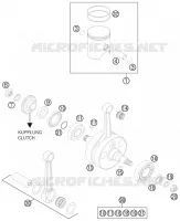 VILEBREQUIN / PISTON pour KTM 300 EXC FACTORY EDITION de 2011