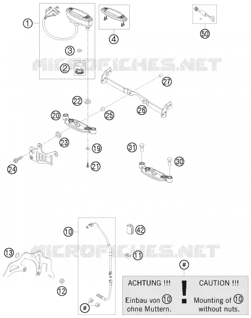 CONTACTEUR A CLE KTM MOTO 300 2011 EXC  300 EXC FACTORY EDITION