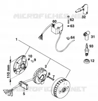ALLUMAGE pour KTM 300 EXC MARZOCCHI/OHLINS de 1996