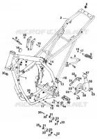 CADRE pour KTM 300 EXC MARZOCCHI/OHLINS de 1996